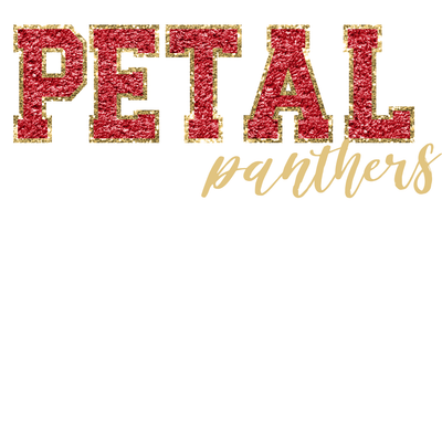 Petal Panthers Faux Embroidery Glitter by Print Palette