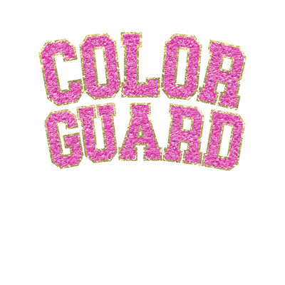 Glitter Faux Embroidery COLORGUARD