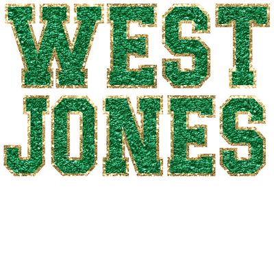 West Jones Faux Embroidery Glitter by Print Palette