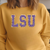 LSU Faux Embroidery Glitter by Print Palette